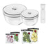 Coffret de démarrage Zwilling Fresh &amp; Save - Comprend une pompe à vide et des récipients petits et moyens 