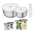 Coffret de démarrage Zwilling Fresh &amp; Save - Comprend une pompe à vide et des récipients petits et moyens 