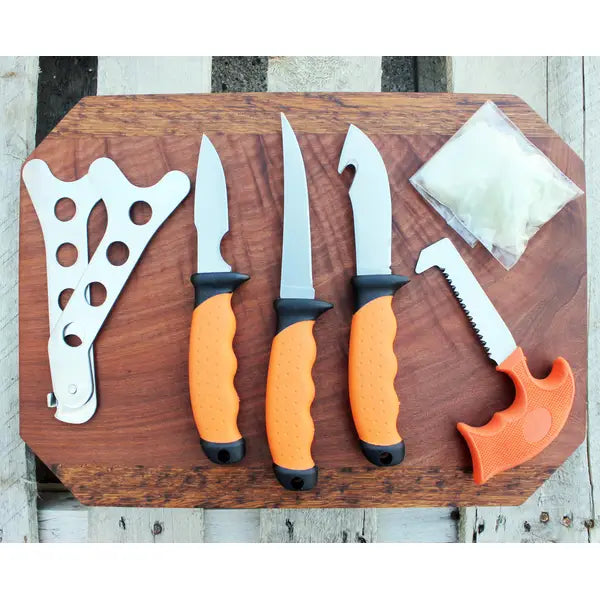CHARD Game Processing Knife Set – 7-Piece Field & Home Butchering Kit