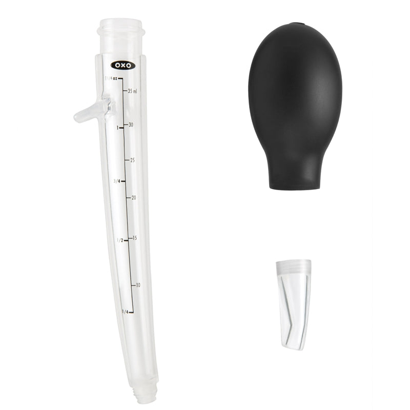 OXO Angled Poultry Baster with cleaning brush