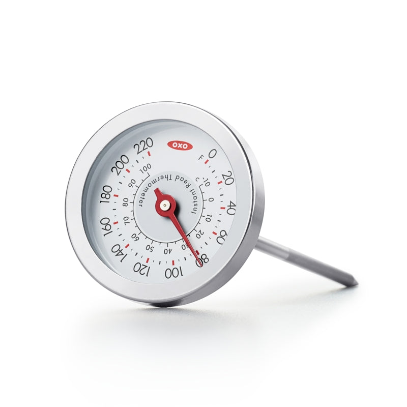 Instant Read Thermometer – Stainless Steel with Probe Cover