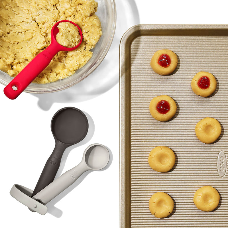 OXO Food - Cookie Scoop Set Unique & Easy to Use