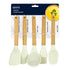 Danesco Silicone Mini Utensil Set – Beechwood Handles, Set of 5
