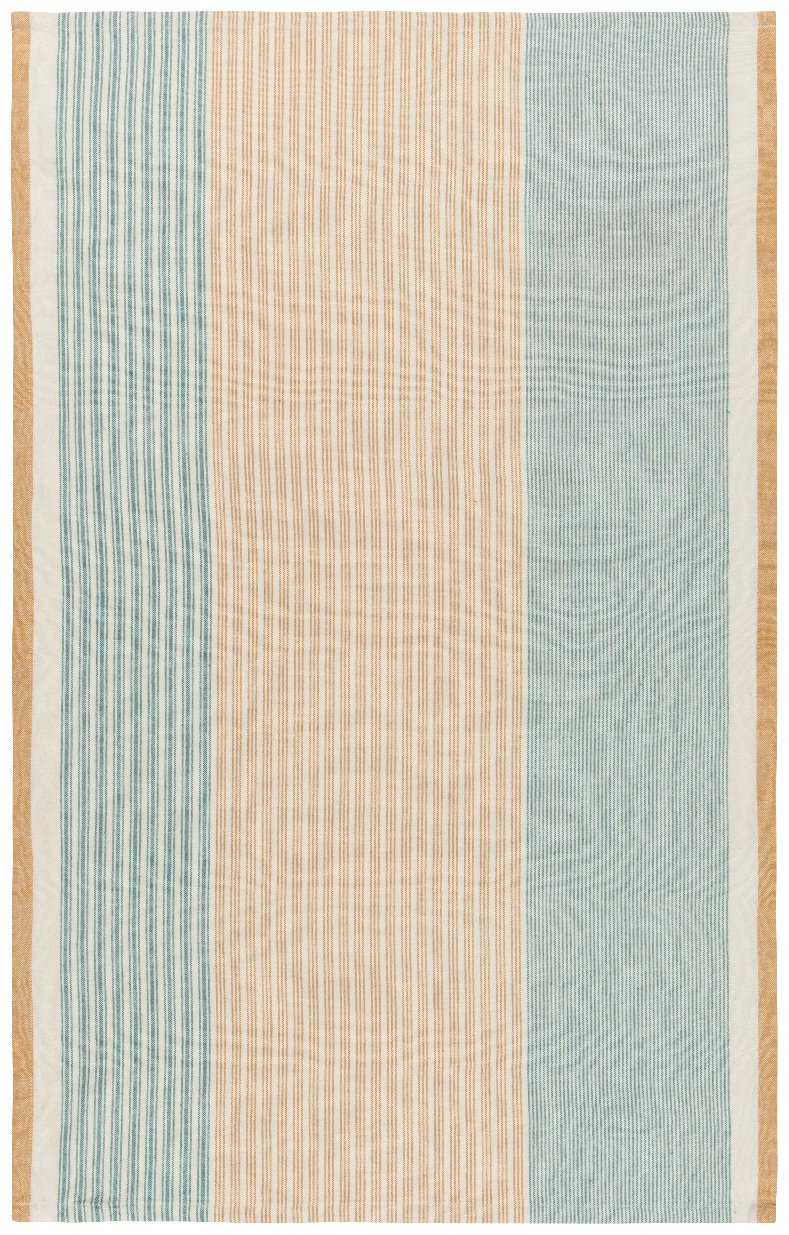Heirloom Tea Towel Set of 2 Stripe/Lagoon