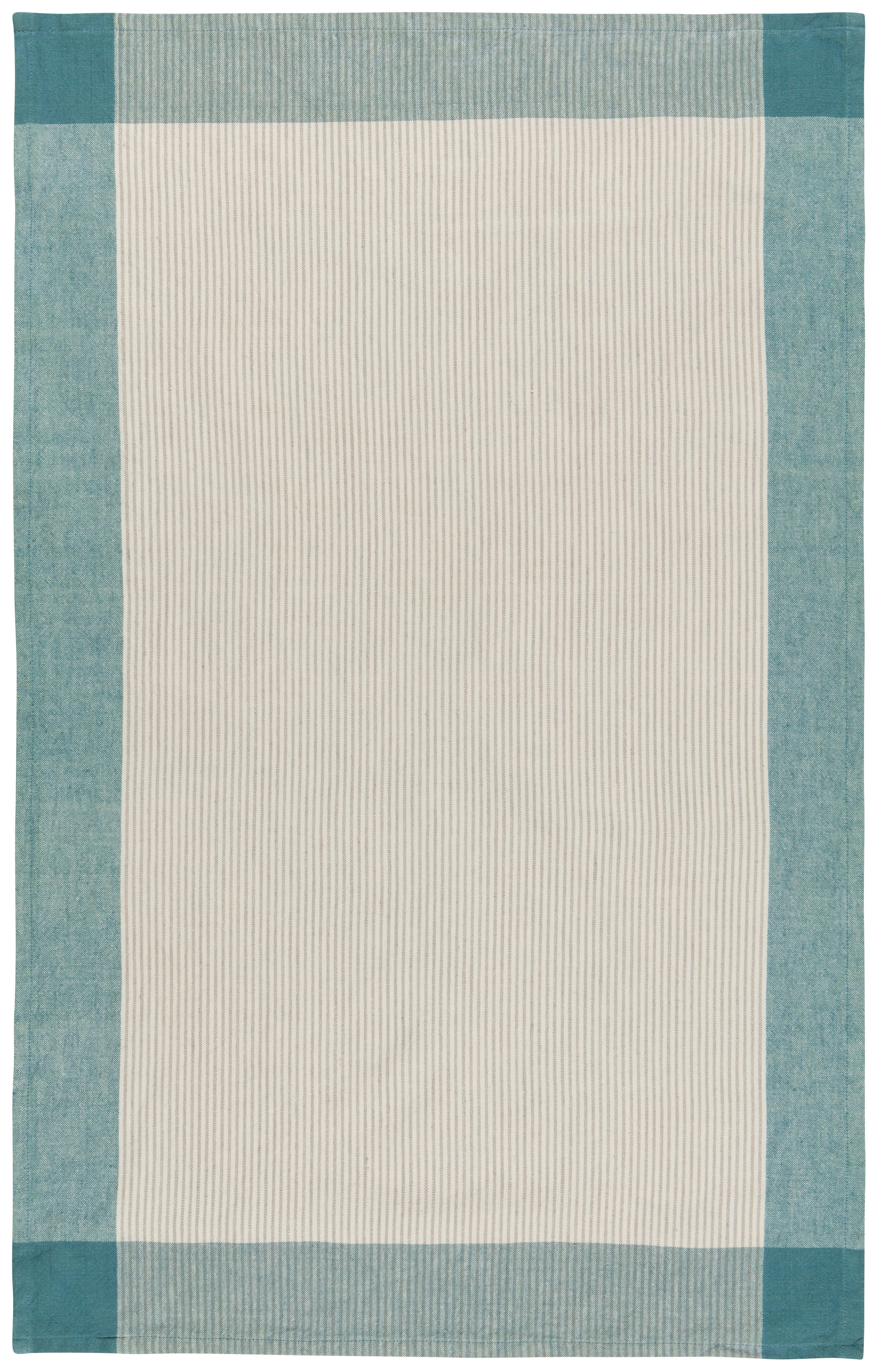 Heirloom Tea Towel Set of 2 Stripe/Lagoon