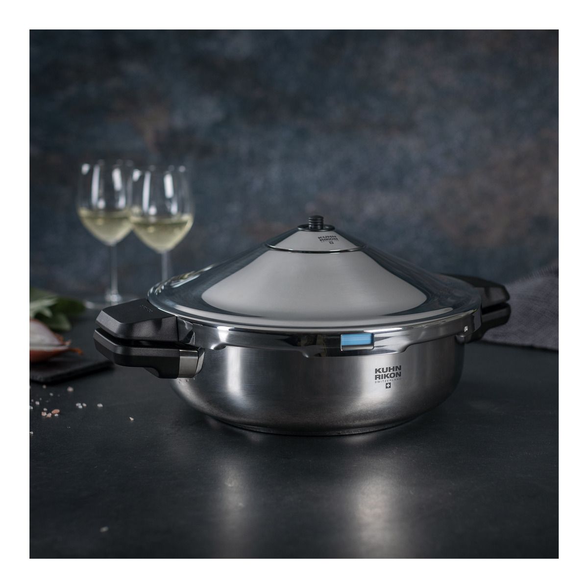 Kuhn Rikon - Duromatic INOX Family Style Braiser Side handle model 5 L - Ø 28 cm