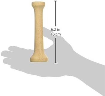 Fox Run Tart Tamper – 6" Natural Rubberwood Pastry Tool