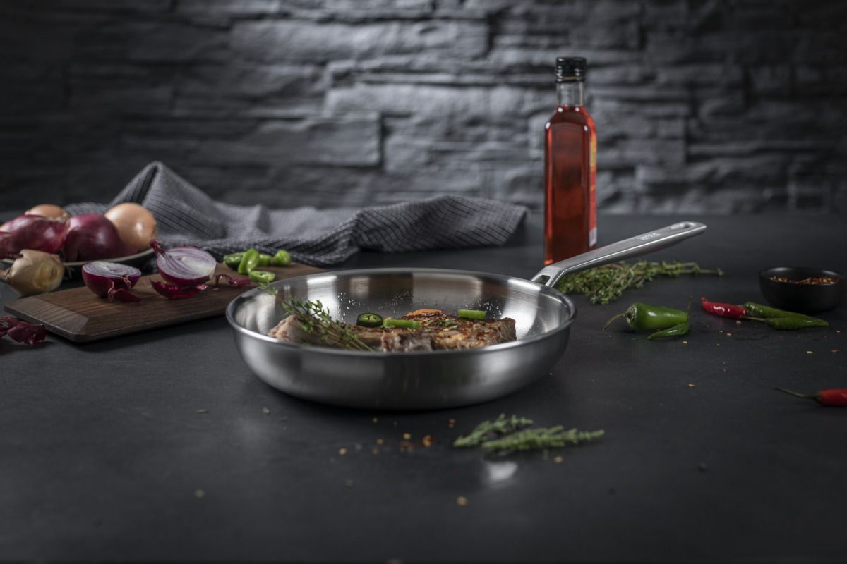 Kuhn Rikon -CULINARY FIVEPLY Frying pan uncoated Ø 28 cm