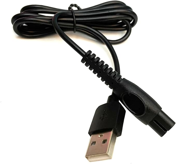 Philips USB Charging Cable for Electric Shaver – 1m Tangle-Free ABS