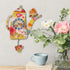 Enesco Cup of Time Wood Wall Clock