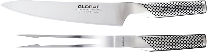 Global - 2pc Carving Set - Cromova 18 Stainless Steel