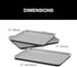 Cuisinart - Lot de 3 grandes plaques de cuisson antiadhésives 