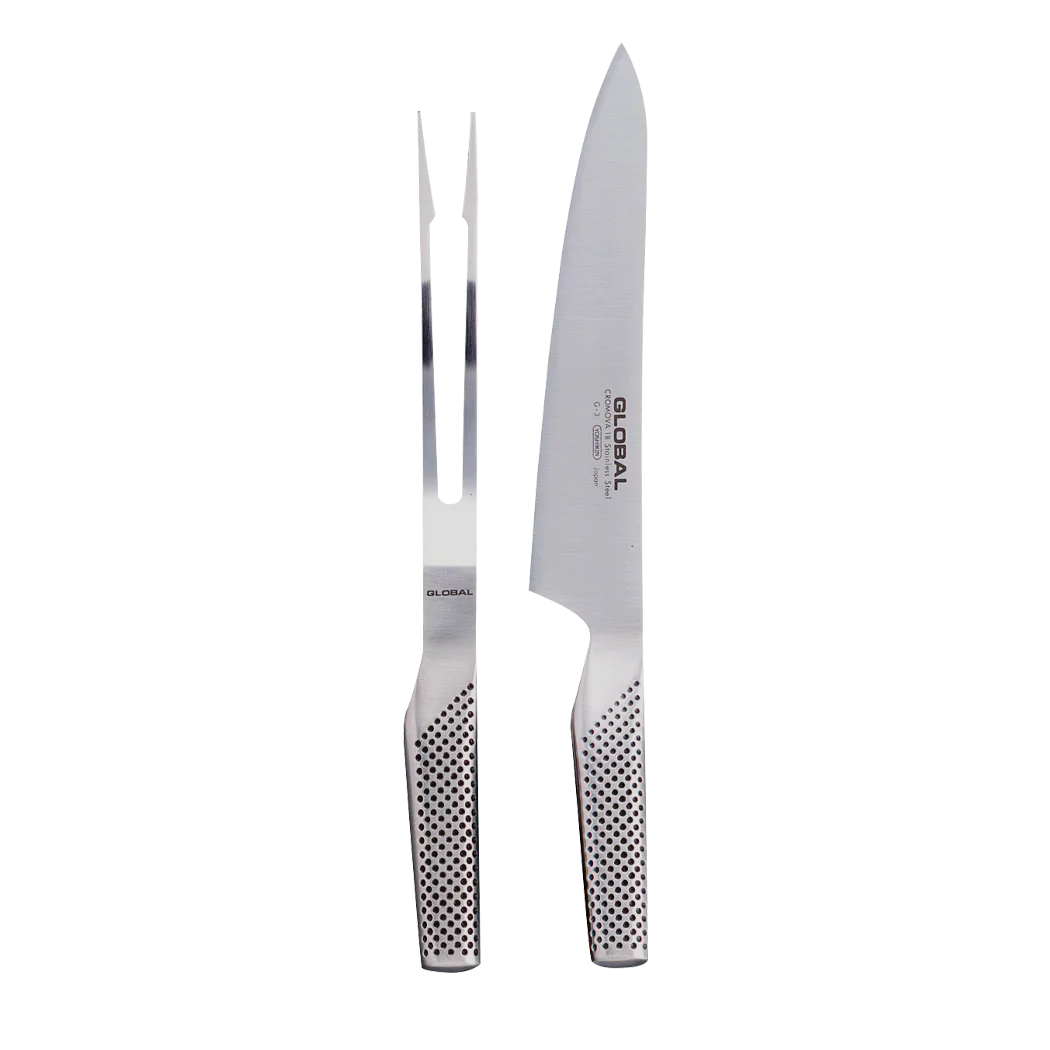 Global - 2pc Carving Set - Cromova 18 Stainless Steel