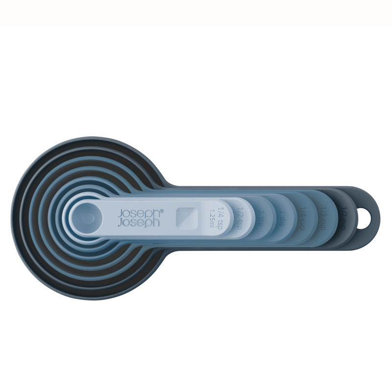 Joseph Joseph Nest™ Measuring Cup & Spoon Set – 8-Piece Space-Saving Blue Set