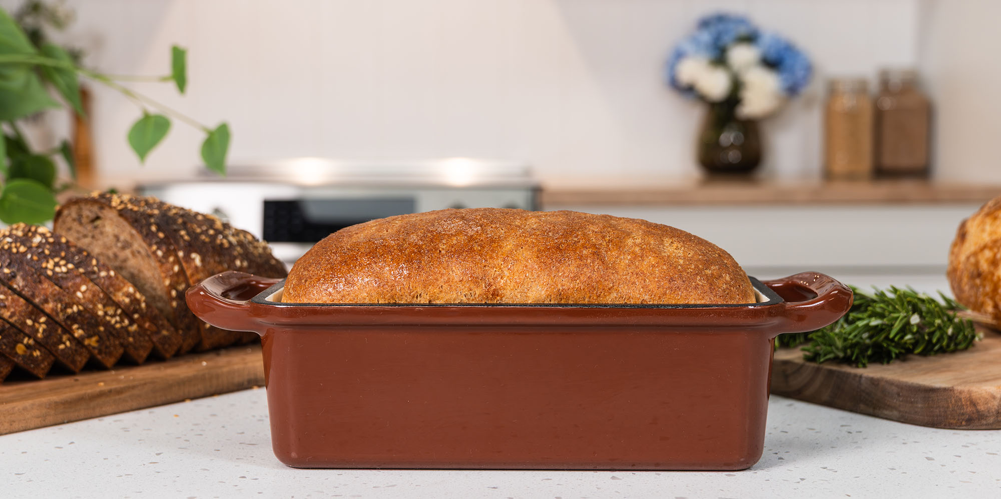 Nutrimill Enameled Cast Iron Bread Pan Best Price