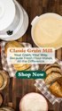 Nutrimill Classic Grain Food Mill 760200 - So Easy 12 Cups of Grain Gives you 20 Cups of FRESH Flour!