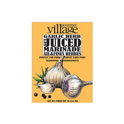 Marinade aux herbes et à l'ail du Gourmet Village Miam !