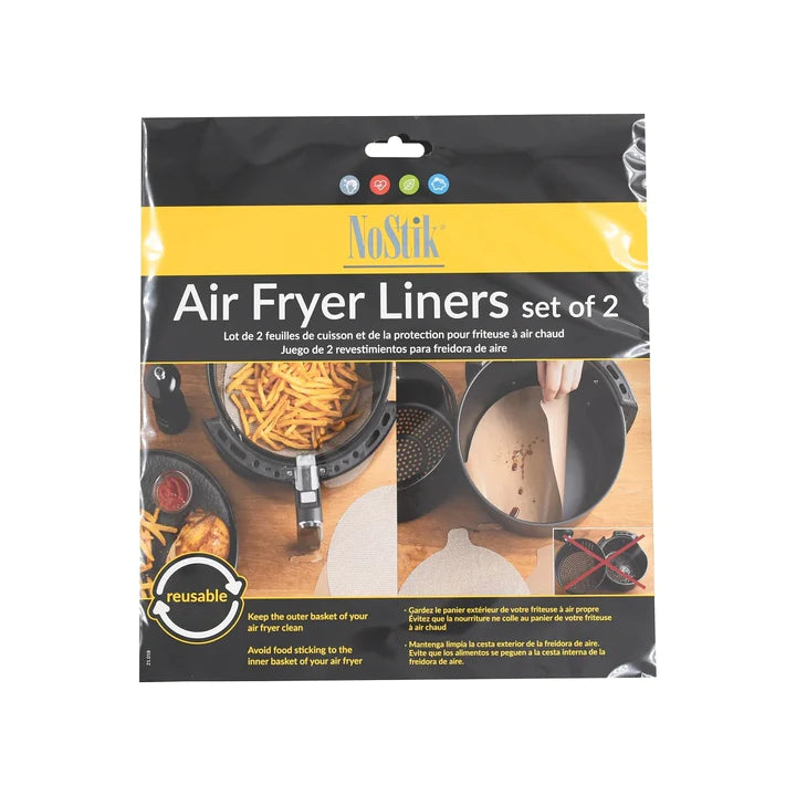 NoStik | Air Fryer Liners | Set of 2