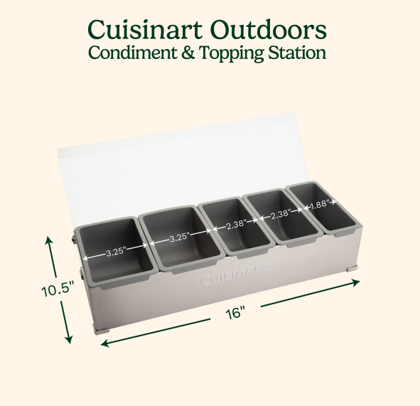 Cuisinart - Station de condiments et de garnitures