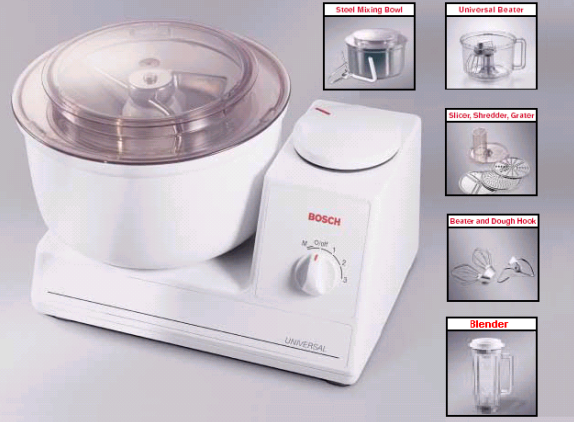 Bosch Universal Classic Mixer Instruction Manual MUM66 Free in Description