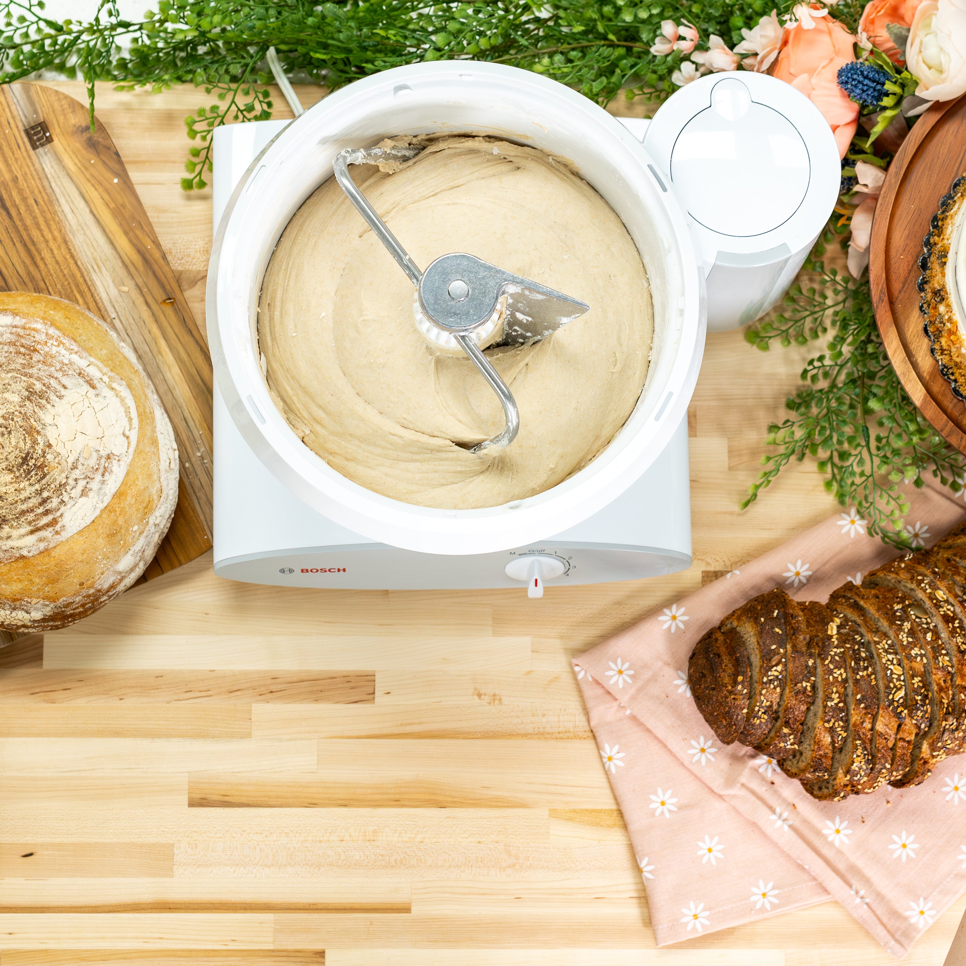 Bosch Mixer |  Does the work so your hands or wrists do not have to!!!   Start Baking again!