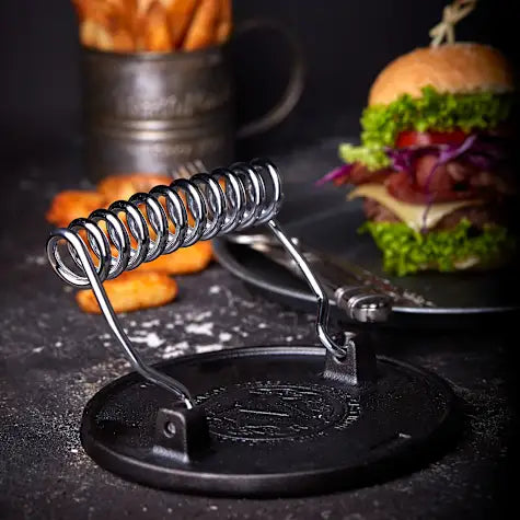 Victoria Cast Iron Burger Press