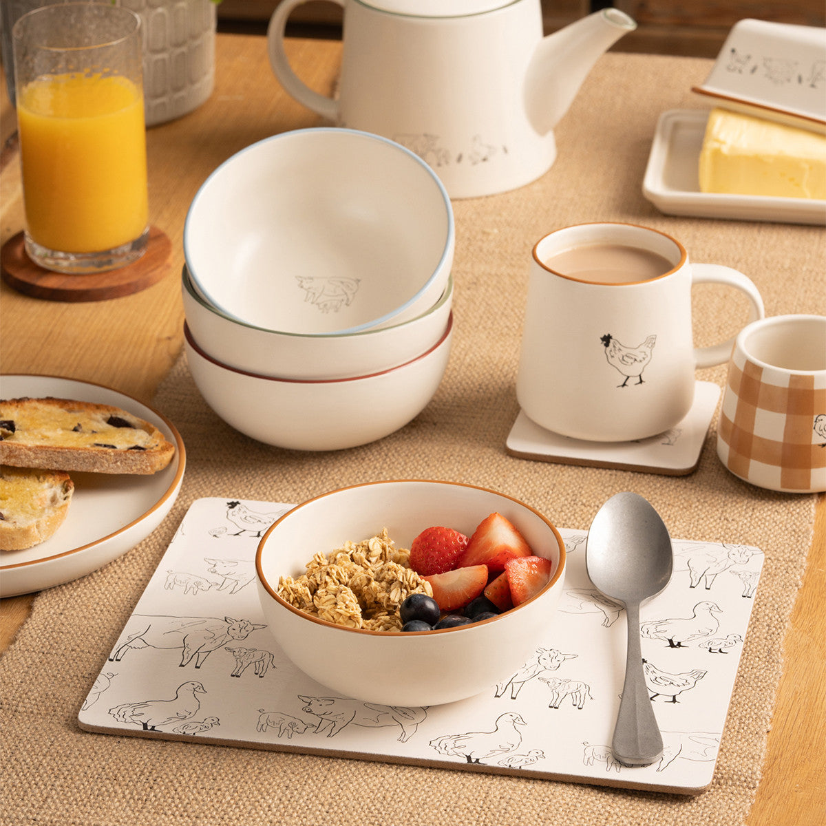 Assiette de Woodbury Lane - Vache