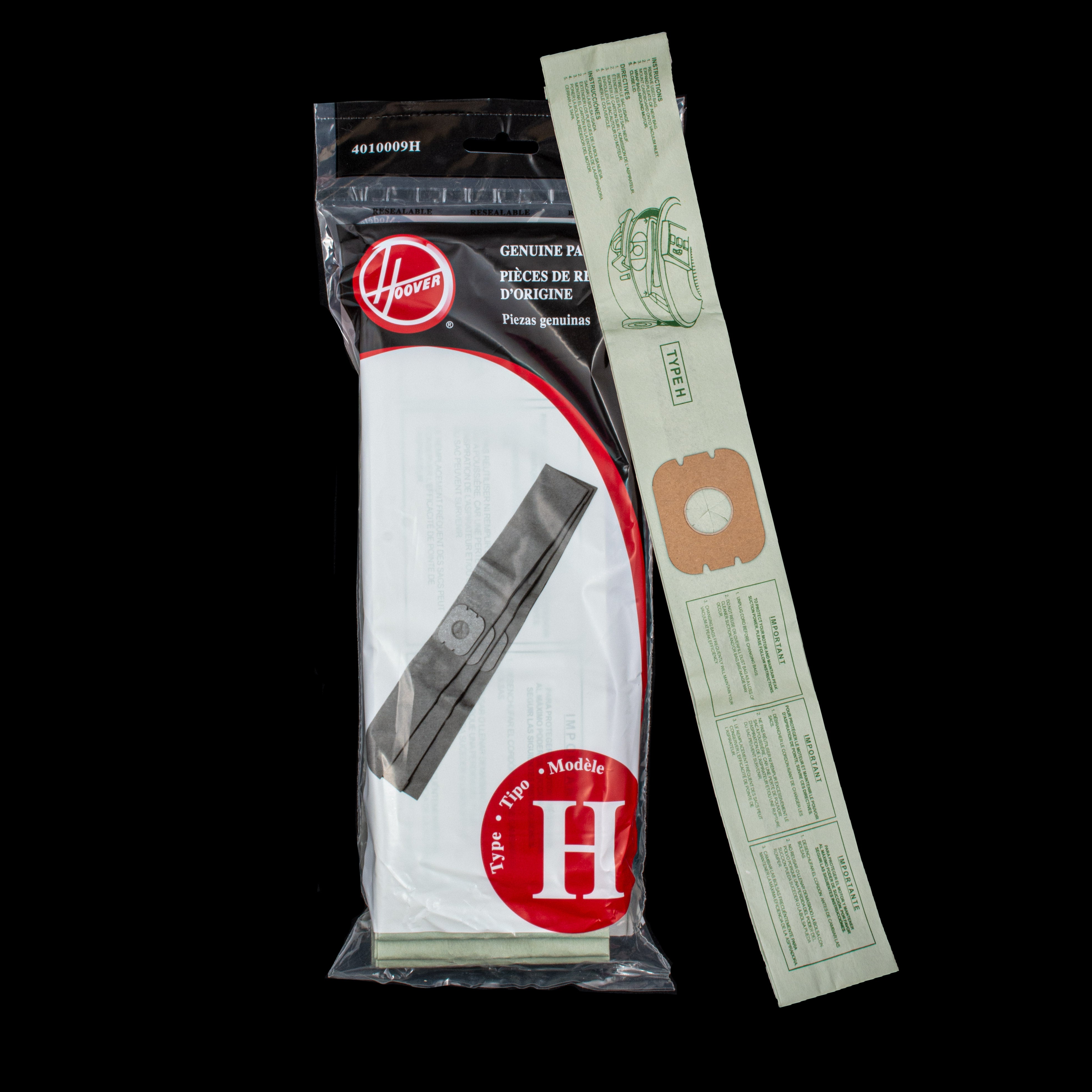 Paquet de 3 sacs de rechange pour aspirateur Hoover H Long 