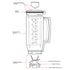 Bosch Universal Plus Blender Parts MUZ6MX3 Replacement Parts