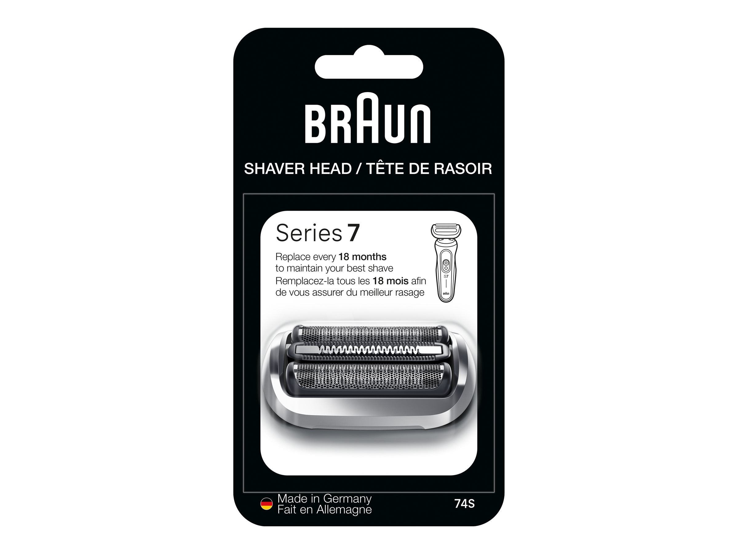 Tête de rechange pour grille et coupe-lame Braun Series 7 73S