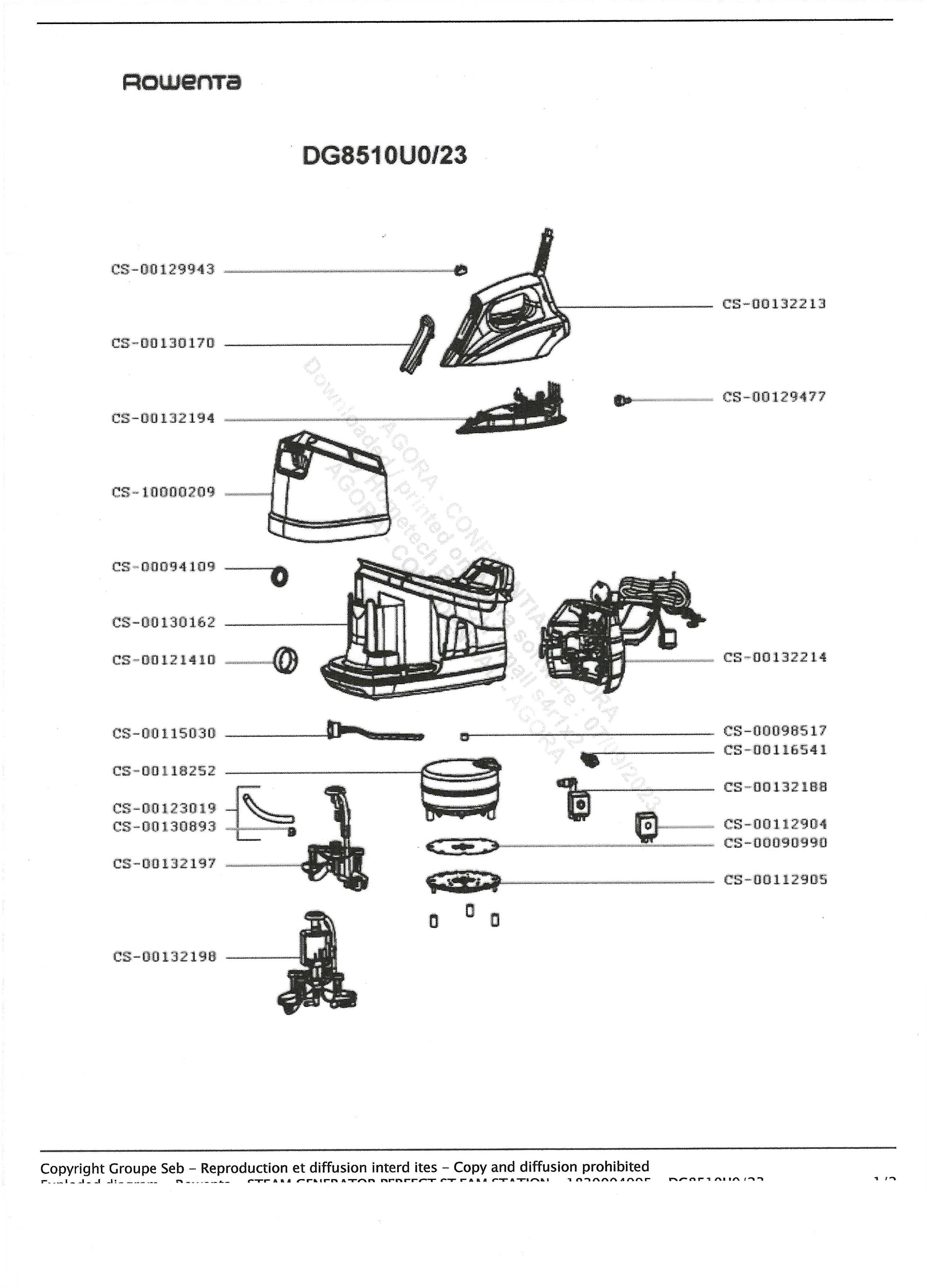 Rowenta Replacement Pump cs-00132198  cs-00141578  2 - 3 week delivery Special order