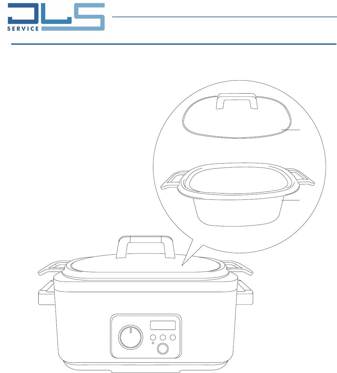 Delonghi Slow Cooker Vessel Insert with Handles