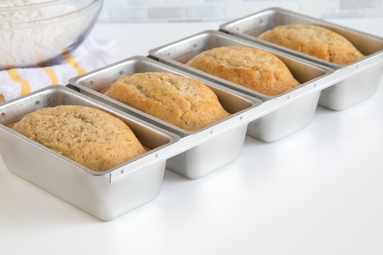 Fox Run Linked Bread Pans Stainless Steel 5.5"