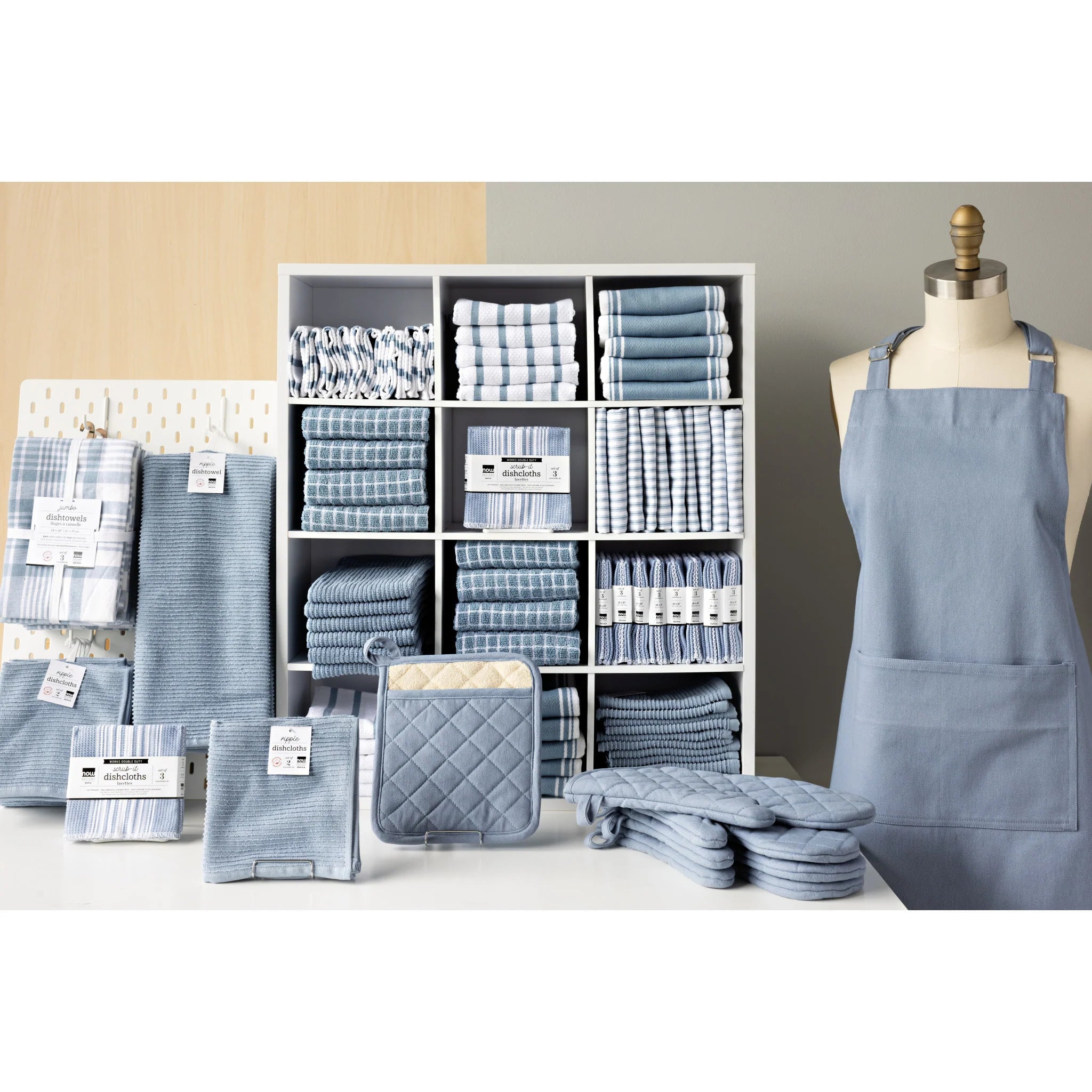Now Designs by Danica Torchon nid d'abeille – Bleu ardoise
