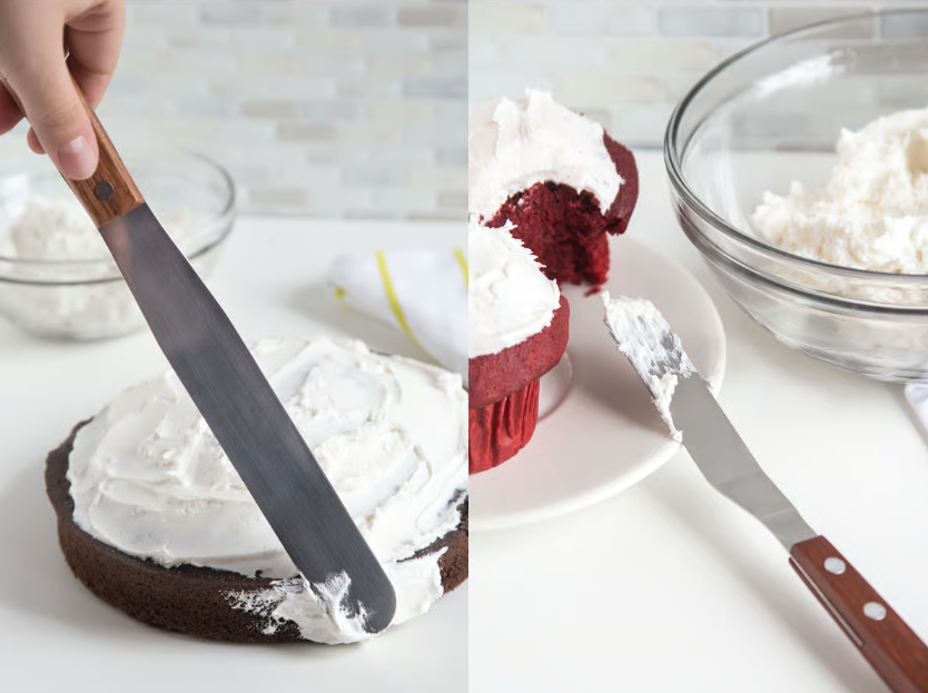 Offset Icing Spatula Set - 8" & 13" Flat