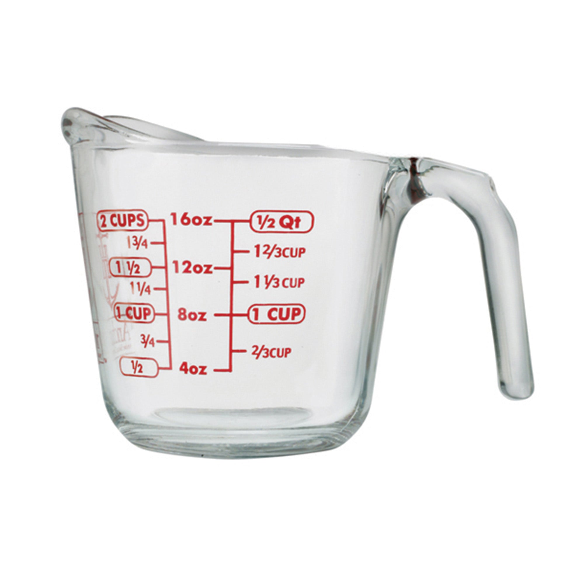 Anchor Hocking | 500ml 16 OZ 2 Cup Fire-King Glass Measuring Cup |