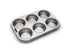 Stainless Steel Muffin Pan   6 Cup Regular Size  10.5" X 7.25" X 1.25"