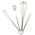 Fox Run Mini Whisk Set 4 Use with Eggs, Dressings, Cocktails & More