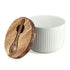 BIA Salt Keeper with Acacia Lid with Acacia Spoon