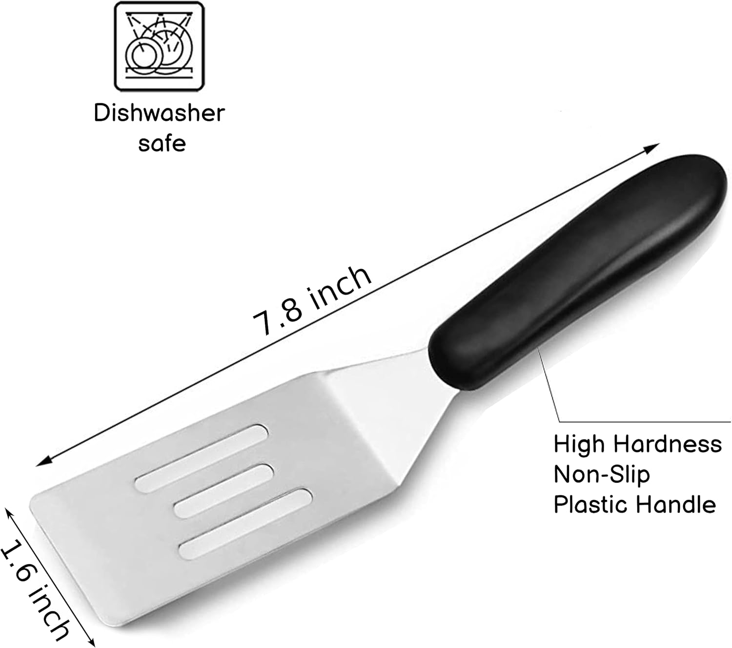 Mini Spatula with 3.5" Stainless Steel Blade