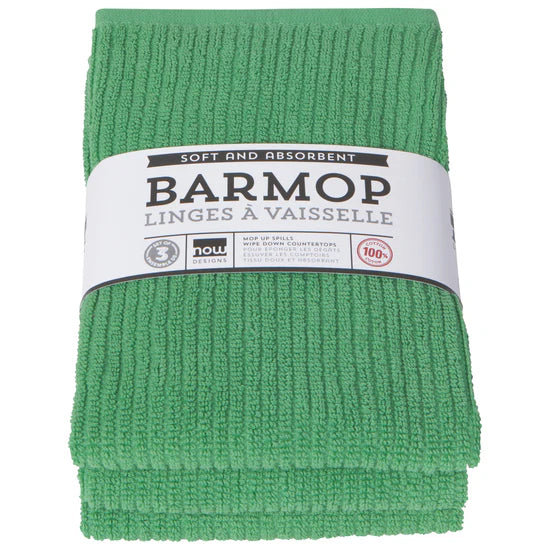 Now Designs - Barmops Soft & Absorbent Set of 3 100% Cotton