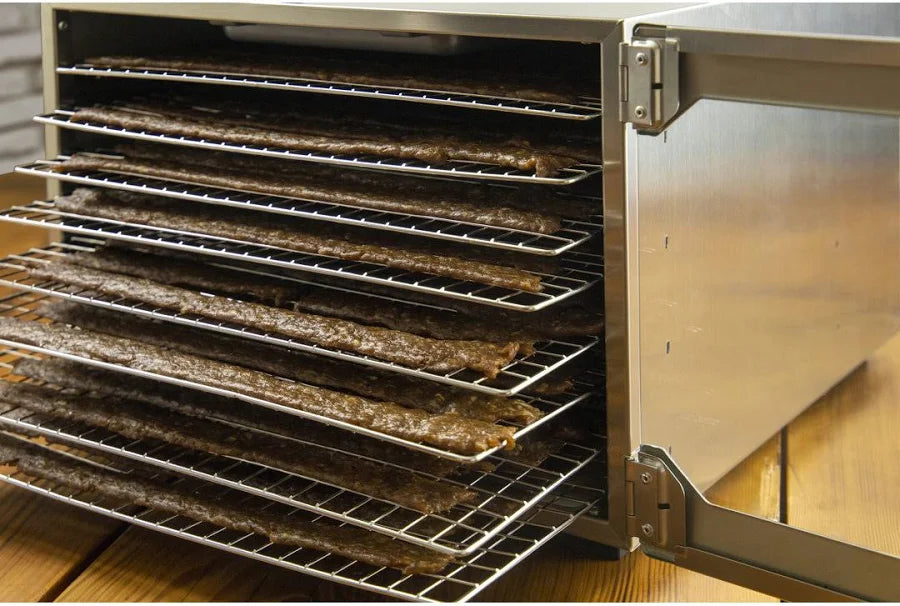 CHARD 8-Tray Stainless Steel Food Dehydrator – LED Digital Display & 1300 Sq. In. Drying Space