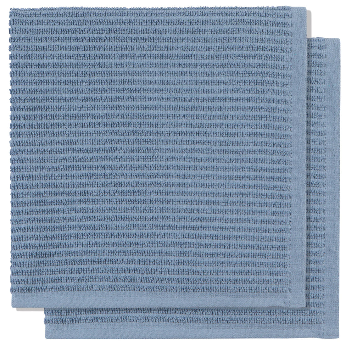 Danica Slate Blue Ripple Dishcloths – Set of 2