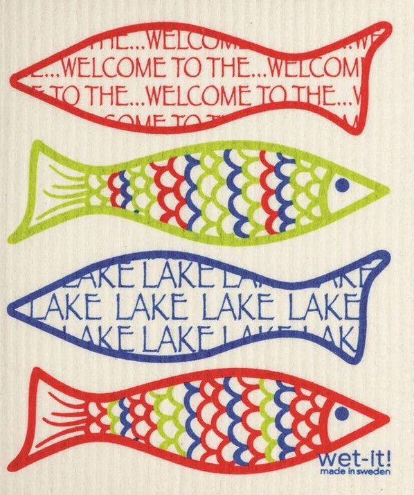 David Shaw | Swedish Sponge Cloths | Welcome To The Lake | WC2111