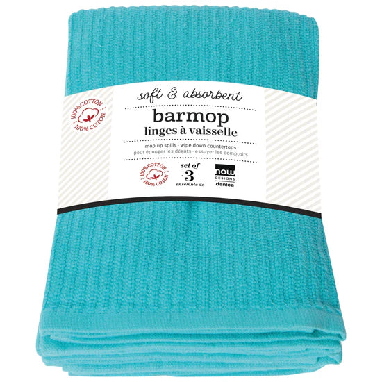 Now Designs - Barmops Soft & Absorbent Set of 3 100% Cotton