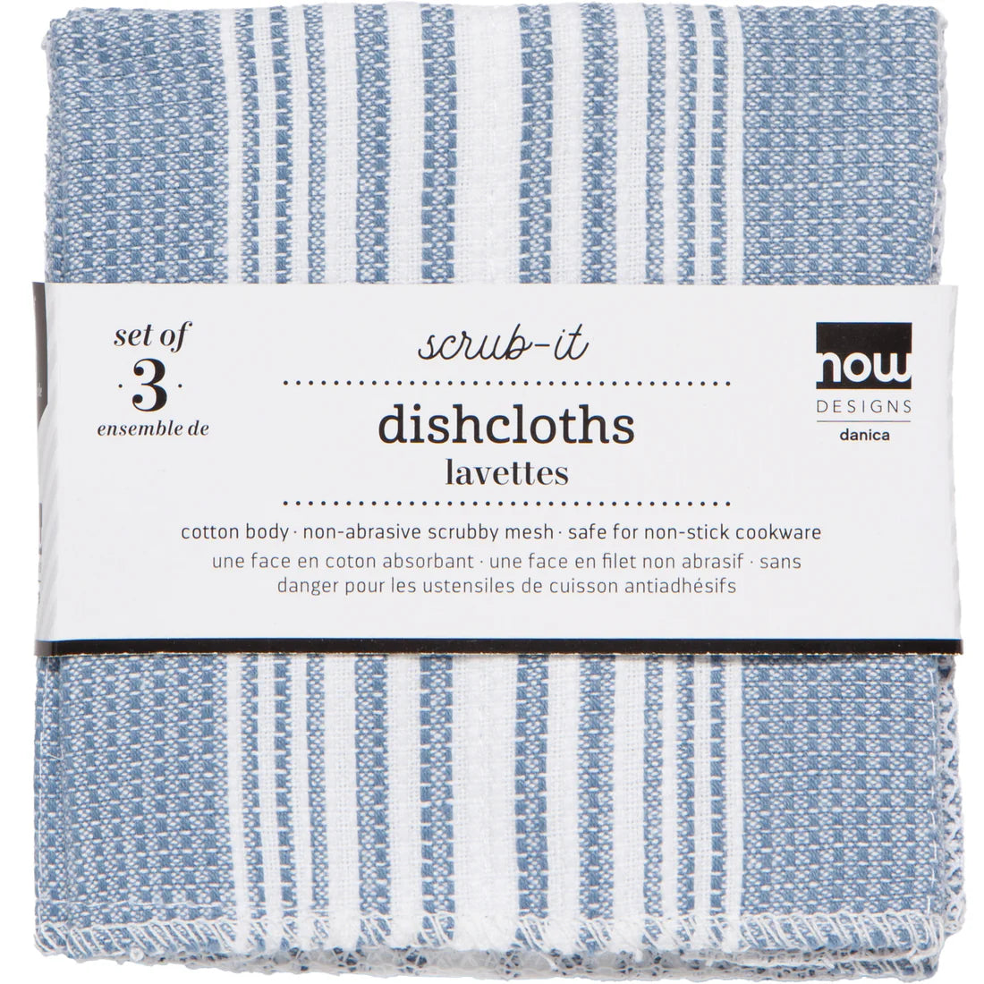 Danica Scrub-It Slate Blue Dishcloths – Set of 3