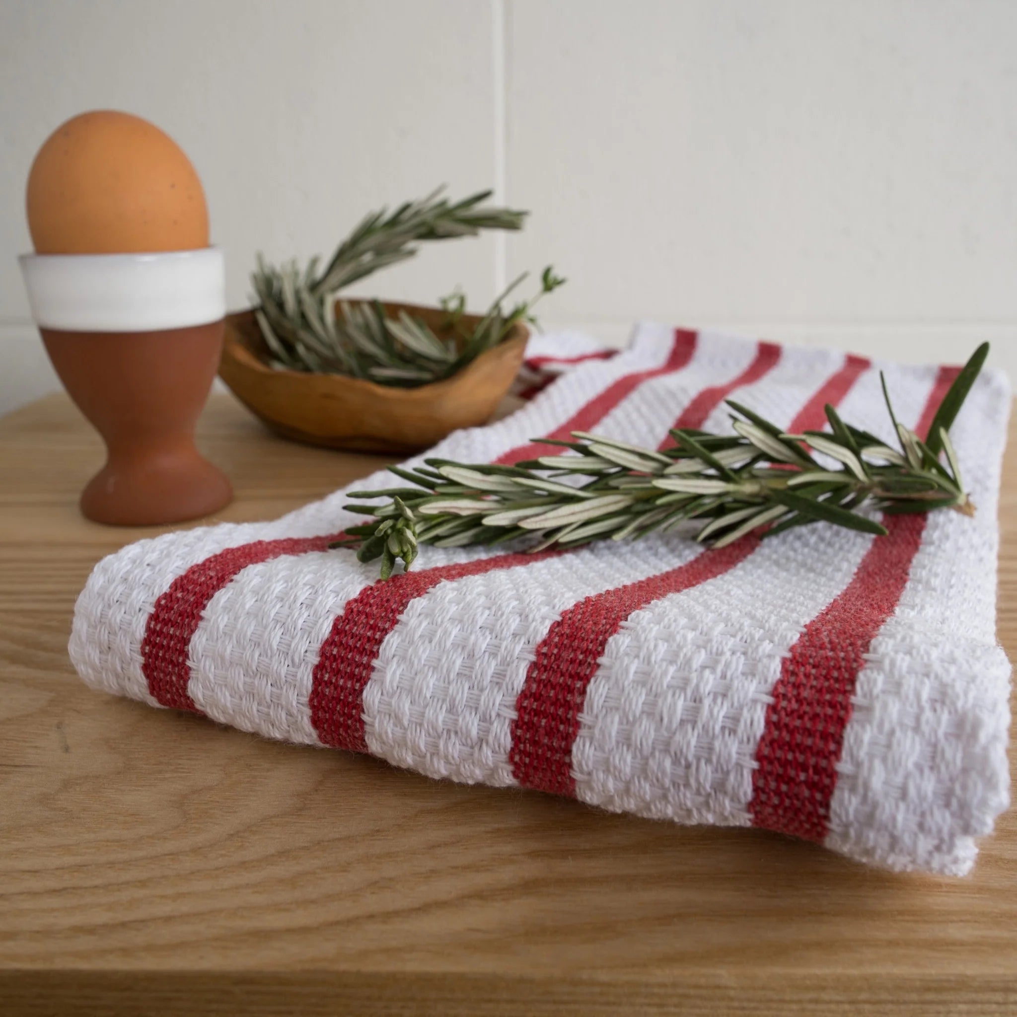 Torchon de cuisine rouge en osier tressé Now Designs by Danica