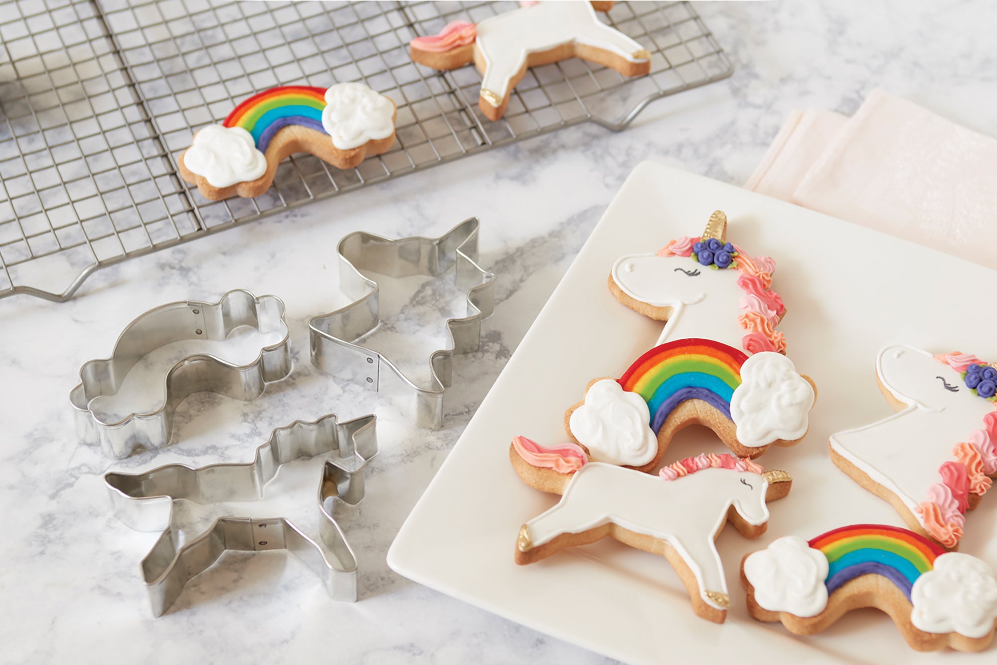 Fox Run Unicorn 3 Piece Cookie Cutter Set 4"  Best Seller