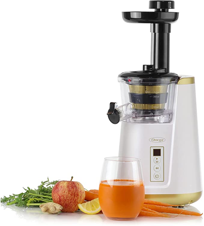 Omega Cold Press 365 Vertical Masticating Juicer, 3 Stage Auger, 120 Watts, White