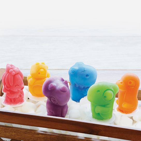 Dino Pop Mold ZK130 6 Molds with some pretty weird characters See Below!